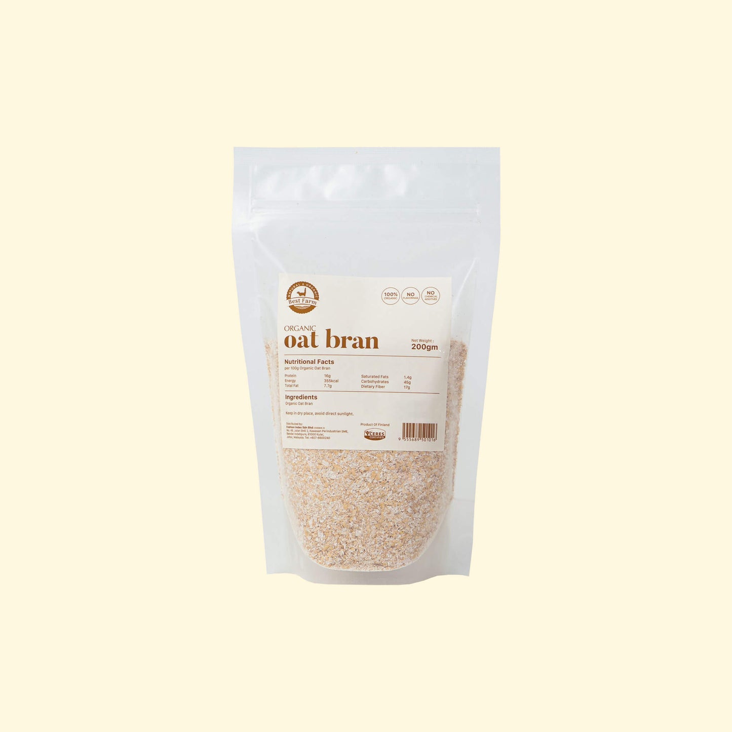 Organic Oat Bran 200g